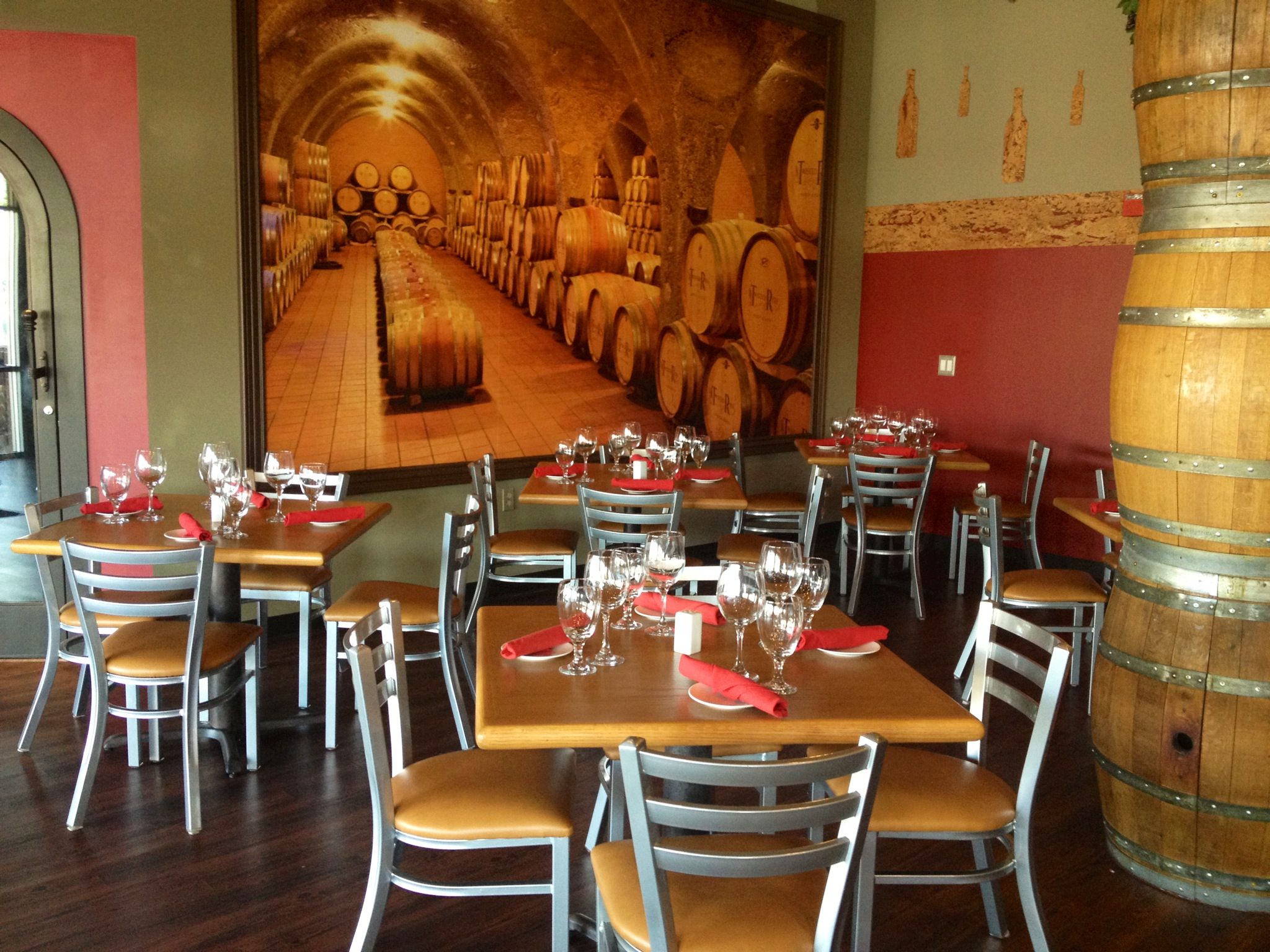 Inside winery and eatery